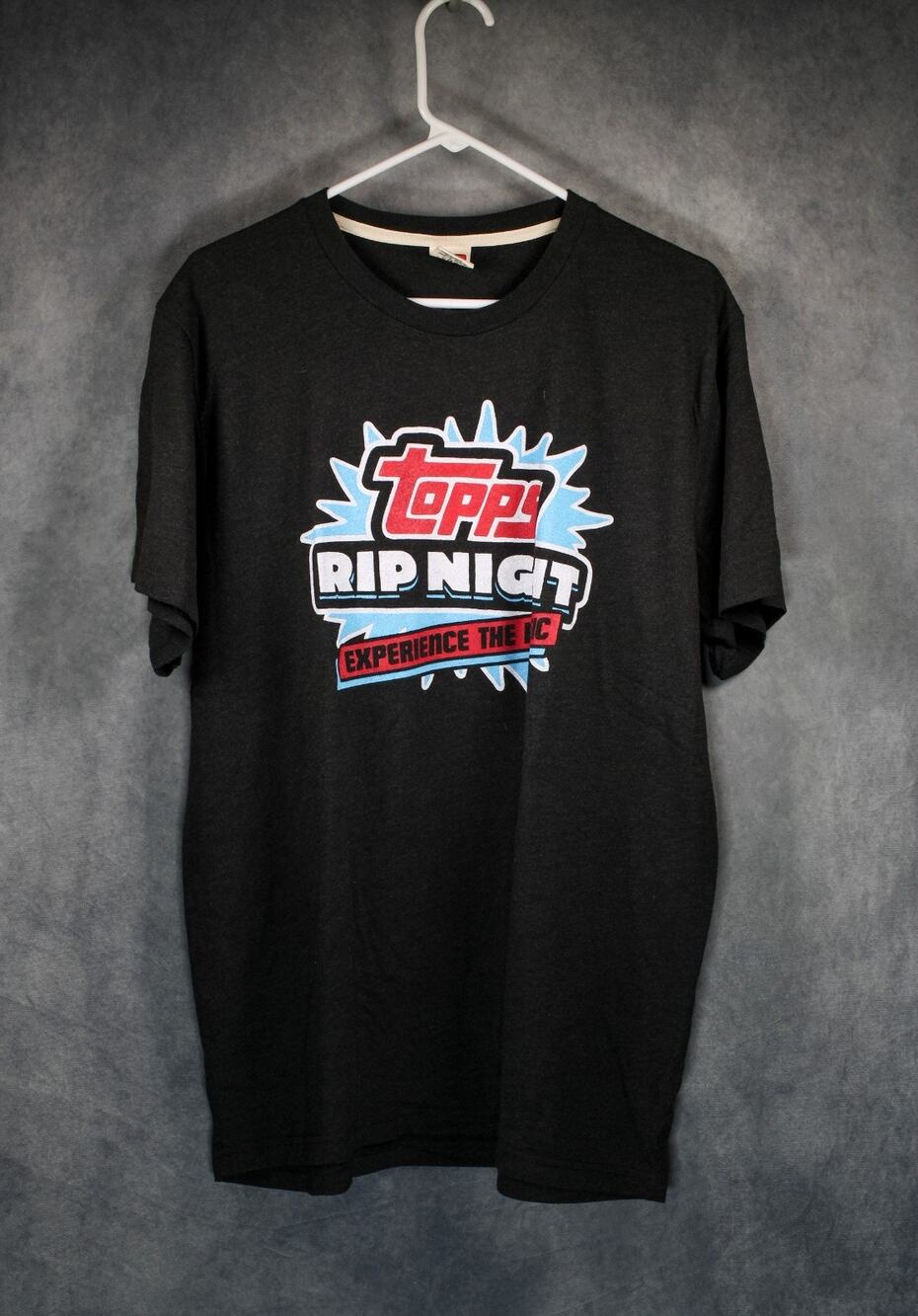 Homage Topps Rip Night Experience The Hobby T-Shirt Black Men's Size XL